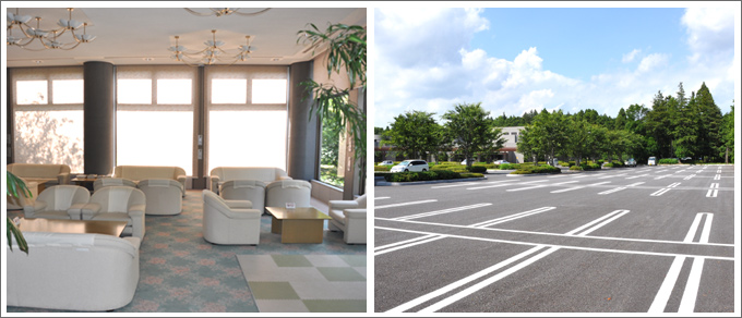 うしくあみ斎場:待合室・待合ホール・駐車場_2 うしくあみ斎場:待合室・待合ホール・駐車場_2