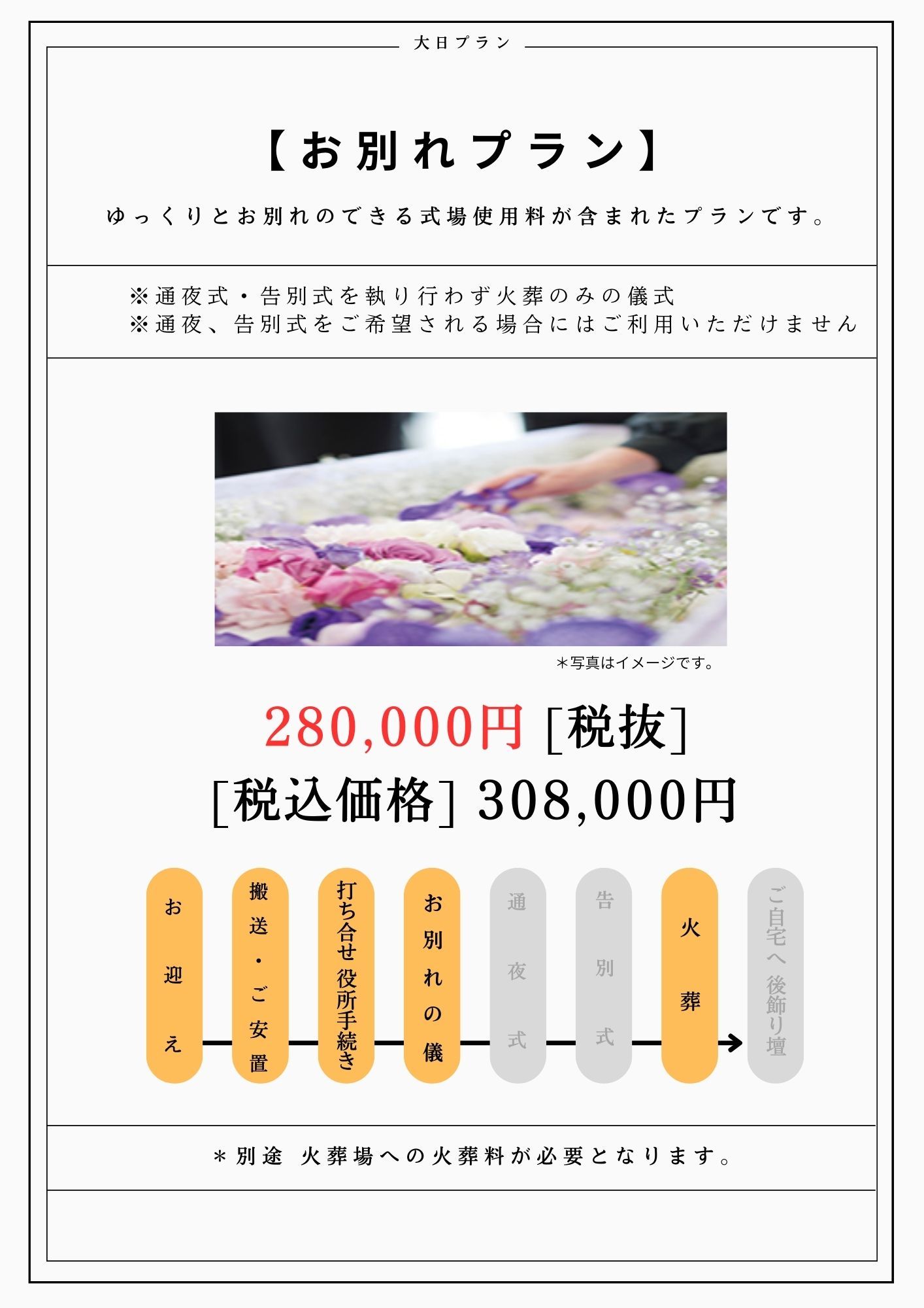 【お別れプラン詳細】